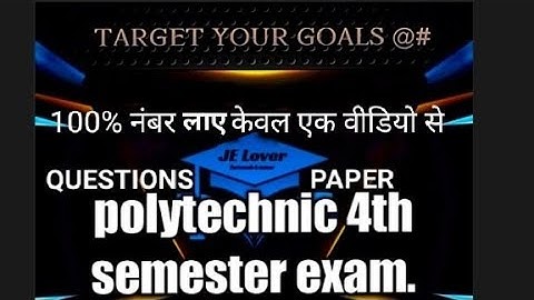 Transmission & Distribution of Electrical Power (TDEP ) / Questions paper / polytechnic 4th sem.