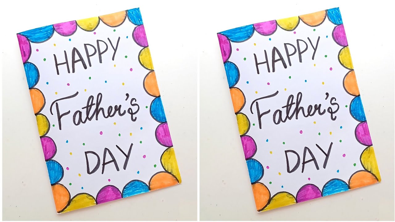🥰 No Glue No Scissors 🥰 Father's Day Card / how to make father's day ...