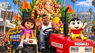 Shinchan Was Insulted By Enemy Gang! Franklin Bought Biggest Ganesh Statue 😱🐘 | GTA 5 Tamil Mods screenshot 3