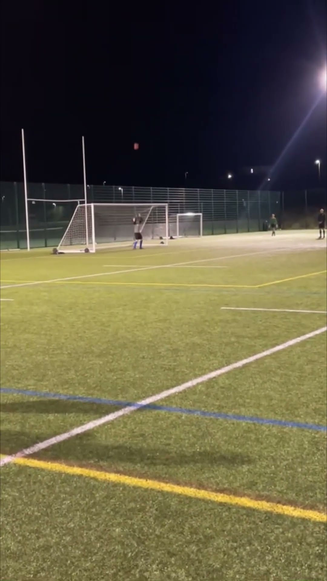Ball Hits Goal Post and Still Lands in the Net