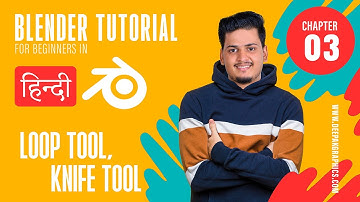 Learn Blender in Hindi ||Chapter-03 (Bevel, Loop Tool, & Knife Tool)