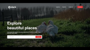 How To Make Website Using HTML And CSS | Create Website Header Design