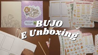 Bujo with me e UNBOXING CLUBE DA GABI Campo de Pêssego
