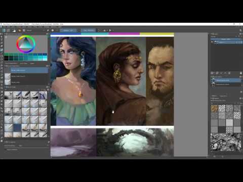 Krita 4.0.0 Beta 1 .Blending Brushes Reviewing for Krita Team - YouTube.