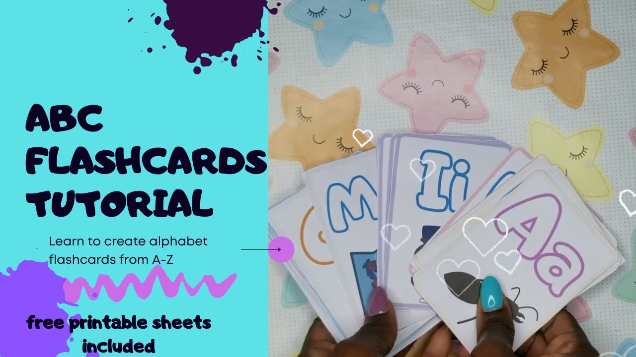 Flashcards tutorial ABC flashcards tutorial Flashcards craft