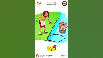 Braindrain drew puzzle game level 203 #braindom #braingame #level203 #puzzle