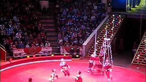 Russian Circus Scary acrobatics gone wrong - He fell!!! ouch!