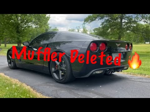 My Corvette c6 muffler delete - YouTube