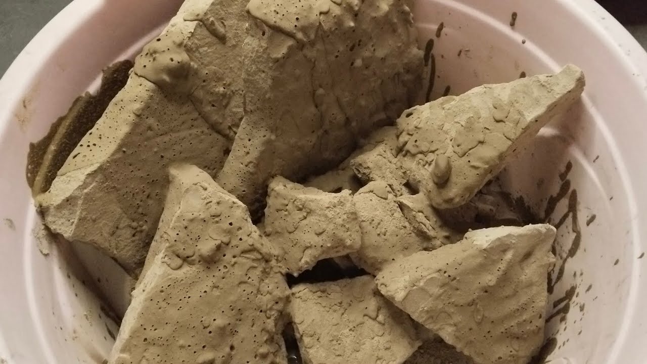 Pure mud dirt with yummy paste pouring slab  crumbling mouthwatering texture 🤤💯🔥 ASMR.