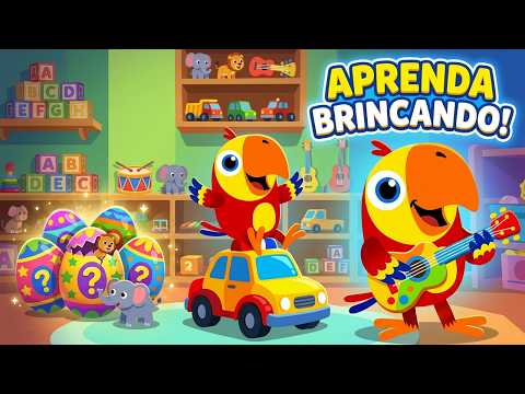 Aprenda Animais, Veículos e Instrumentos Musicais com Larry | Vocabulário para Crianças | BabyFirst