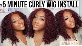 LUVME HAIR RED CURLY WIG