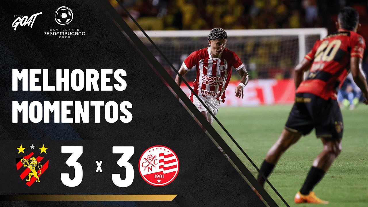 SPORT E NÁUTICO EMPATAM EM JOGO INSANO NA FINAL DO PERNAMBUCANO