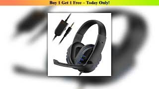 Today Only 3.5mm Wired Gaming Headphones Game Headset Noise Cancelling Earphone with Microphone Vol