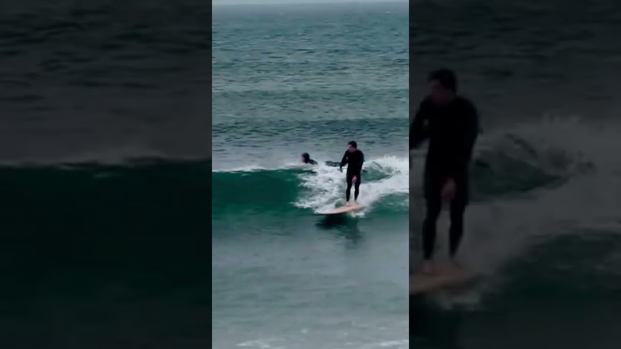 HANG 10 Off The Top - Longboard Surfing PERFECT right point break