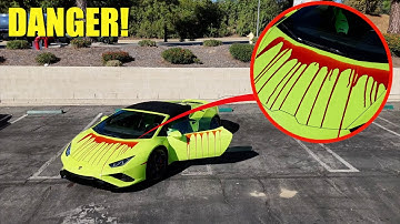 IF YOU SEE BLOOD ON A LAMBORGHINI, STAY AWAY! (IT
