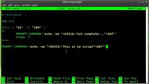 Change Terminal Window Title Part# 1 - BASH - Linux