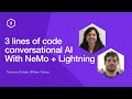 3 lines of code conversational AI with NVIDIA NeMo and PyTorch Lightning