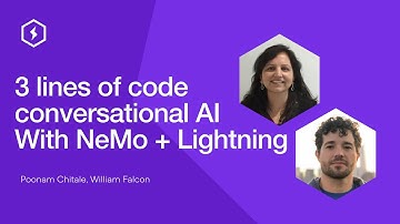 3 lines of code conversational AI with NVIDIA NeMo and PyTorch Lightning