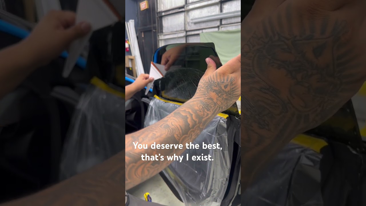 Squeegee slaps on thiscorvette 