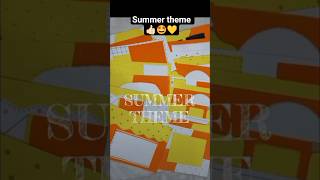 summer theme project sheets 🌺🔥💛 subscribe for more 🤞🏻#aesthetic #viral #sheetsdecor #project