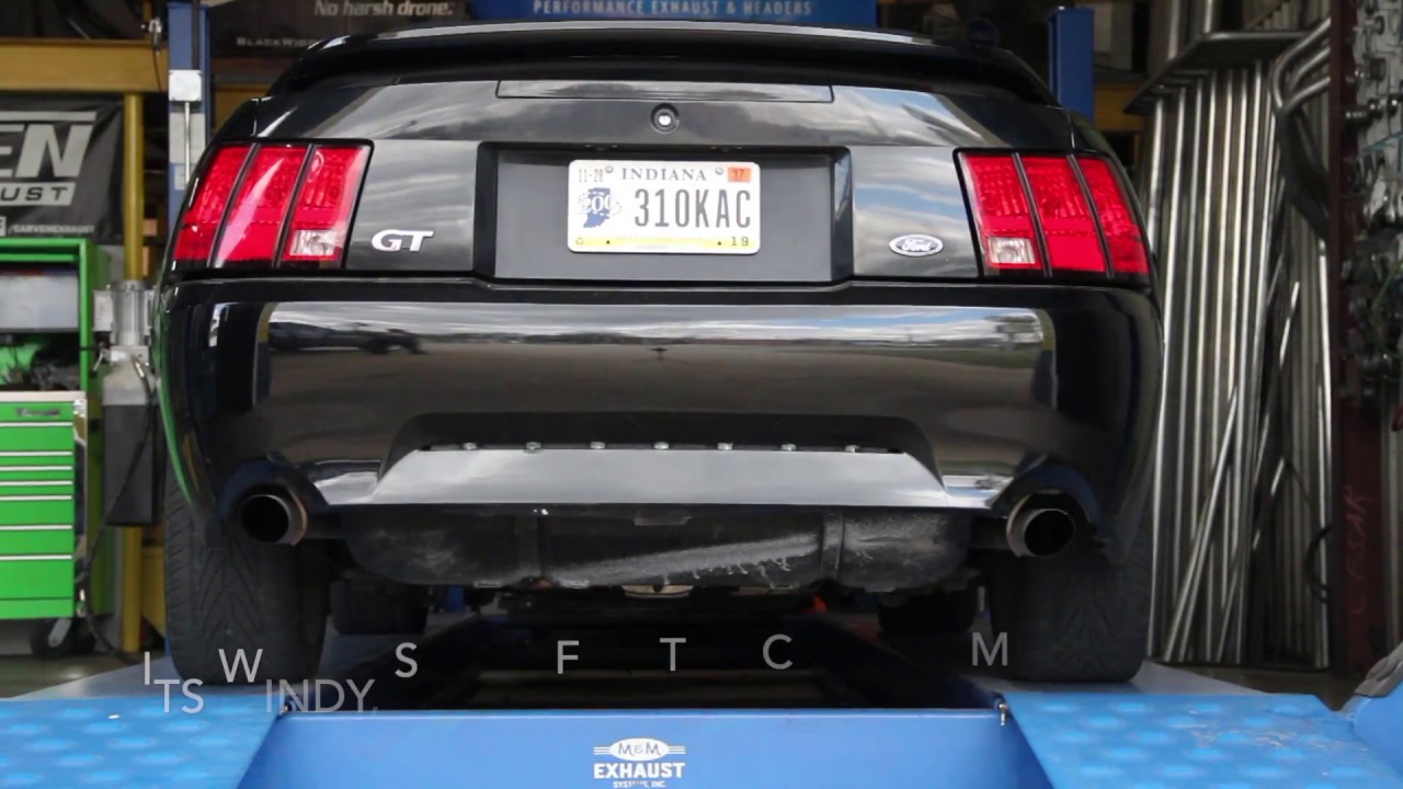 2000 Mustang GT Exhaust Gibson MWA - YouTube