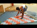 Excellent with Zig Zag design Paver Block installation _Speed installation with Indian styleflooring