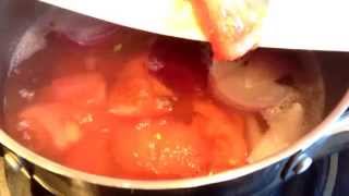 Рецепт вкуснейшего  итальянского томатного супа пюре с сыром моцарелла и сухариками