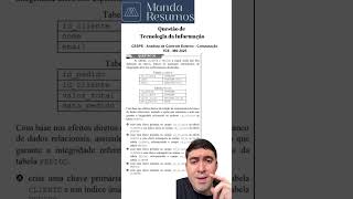 Questão sobre integridade referencial em banco de dados, chave primária e chave estrangeira CESPE