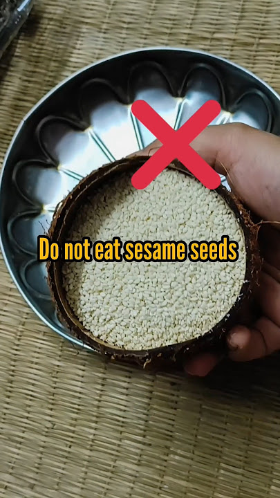 do not eat sesame seeds whole #shortsfeed #shortsvideo #shorts