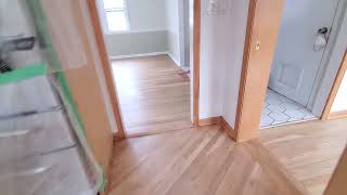 Natural Mildly Ambering Water-Based Finish On White Oak Floor