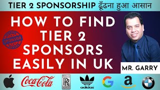 How to Find Tier 2 Sponsorship Jobs in UK | TIER 2 General UK Work Permit | Study in UK