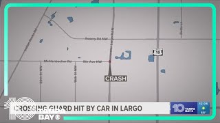 Largo school crossing guard hit by car