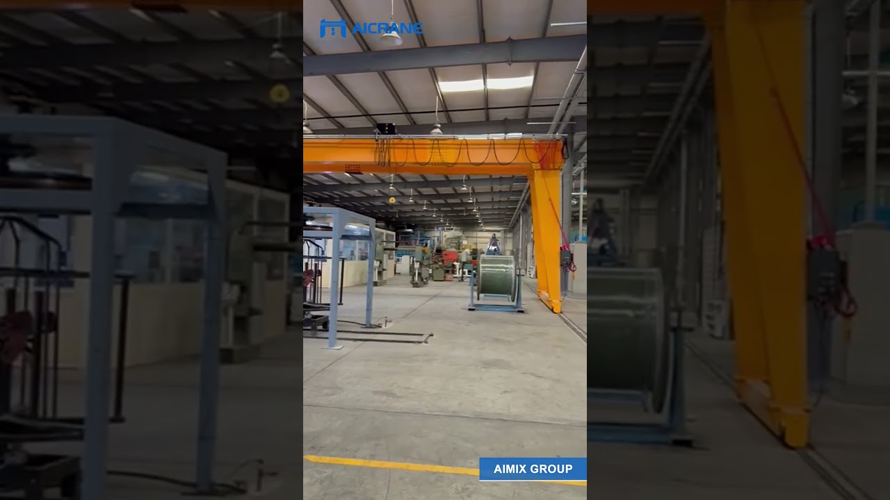 Aicrane 6 Ton Double Girder Gantry Crane For Lifting Cable Reels in Saudi Arabia