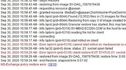 Veritas NetBackup Tutorial || Status  Error 2810 : bpbrm cannot start nbfsd on mediaserver |Granular