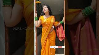 Tamil Actress Saree Fashion Show❤️Saree Low Waist Video #saree