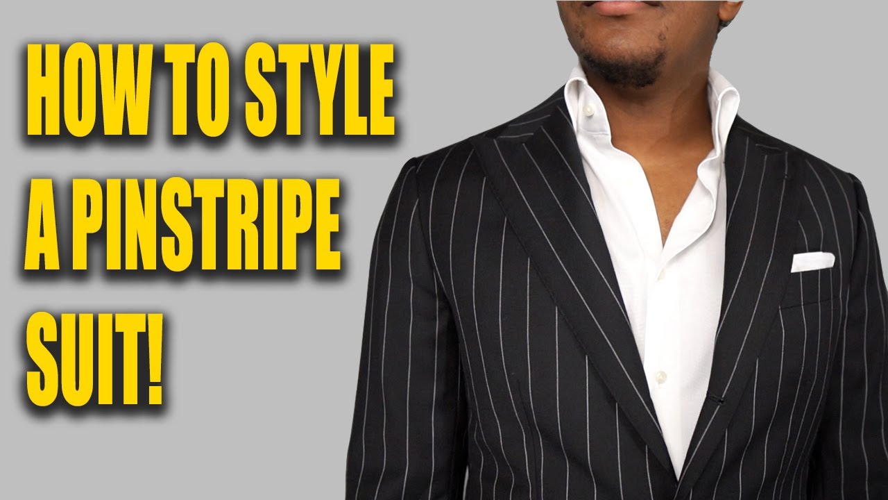 4 способа стилизовать костюм в тонкую полоску