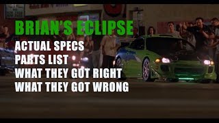 Episode #4 - Brian's Eclipse from The Fast and The Furious