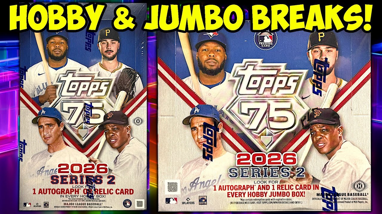 2026 TOPPS SERIES 2 JUMBO & HOBBY BOXES + PLATINUM! - YouTube
