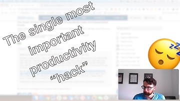 The most important productivity "hack"