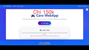 Đồ án Trí tuệ nhân tạo (AI): Web cờ caro