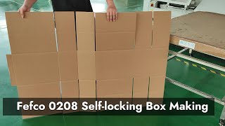 Aopack Box Maker New Box Style  Fefco 0208 Selflocking Box, No Gluing Needed.#BoxMakingMachine