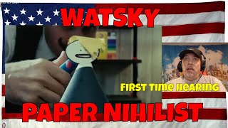 PAPER NIHILIST - WATSKY [MUSIC VIDEO] - REACTION - First Time - HARDCORE LYRICS - SO GOOD!