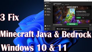 Minecraft Java & Bedrock Edition Not Installing Or Not Working On PC - 3 Fix How To