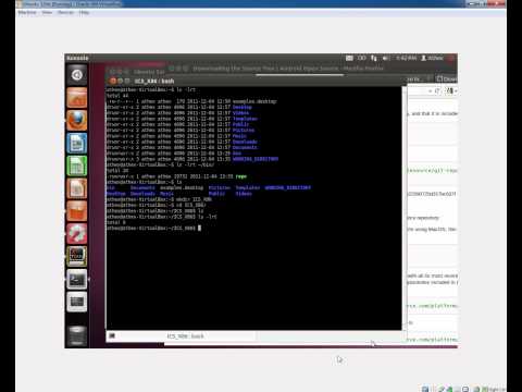 Building Android Ice Cream Sandwich for x86 using Ubuntu Linux Video #1