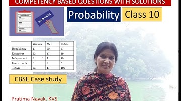 COMPETENCY BASED QUESTION MATHEMATICS | CLASS 10 | PROBABILITY | CASE STUDY | CBSE | PISA