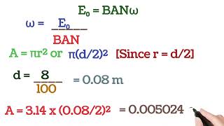 angular speed of an a.c generator