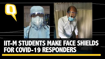 IIT-M Students 3D Print Face Shields For COVID-19 First Responders | The Quint