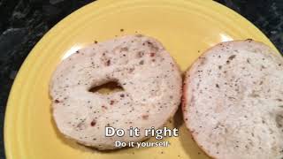 Cream cheese and bagels: You gotta get the ratio right