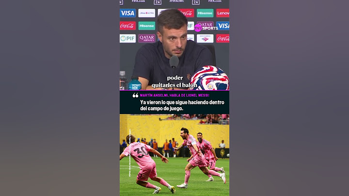 ¡LOS ELOGIOS DE MARTÍN ANSELMI HACIA MESSI EN EL MUNDIAL DE CLUBES! #shorts