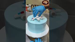 Watch This Airplane Cake Take Off! ✈️🔥 #cakemaking #shorts